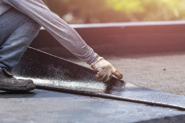 Professional Waterproofing technician working in Hightstown, NJ